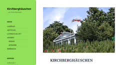 Desktop Screenshot of kirchberghaeuschen.de