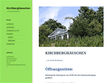 Tablet Screenshot of kirchberghaeuschen.de
